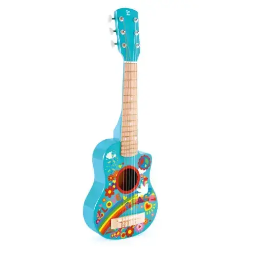 Детска разноцветна китара Hape | P92177