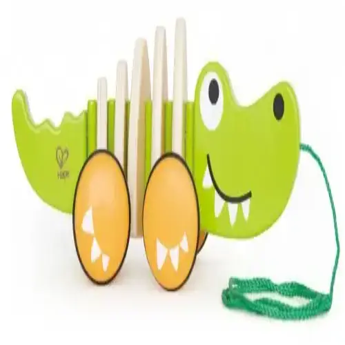 Детска дървена играчка за дърпане Hape Крокодил | P92215