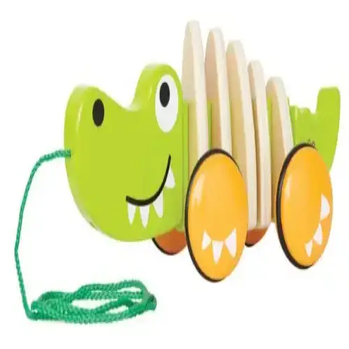 Детска дървена играчка за дърпане Hape Крокодил | P92215