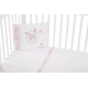 Бебешки спален комплект 3 части EU Style 70/140 Pink Bunny  - 2