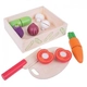 Детски дървен комплект за рязане на зеленчуци BigJigs  - 1