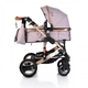 Комбинирана детска количка с алуминиева рамка Gala, бежов  - 2