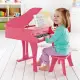 Детско дървено пиано Hape Розово  - 3