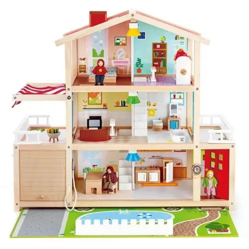Детска дървена къща Hape Имение | P92375