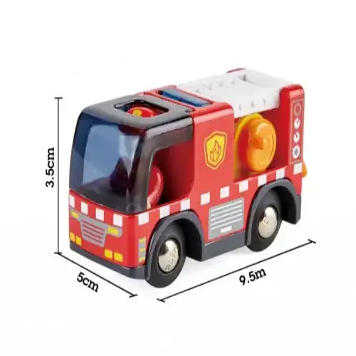 Детска Пожарна кола със сирена Hape  - 3