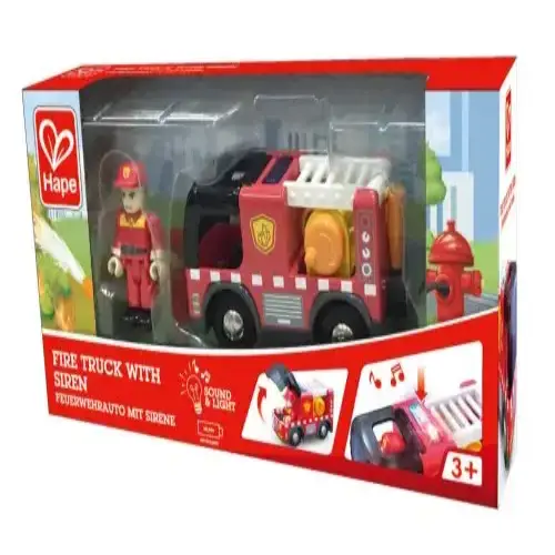 Детска Пожарна кола със сирена Hape  - 5