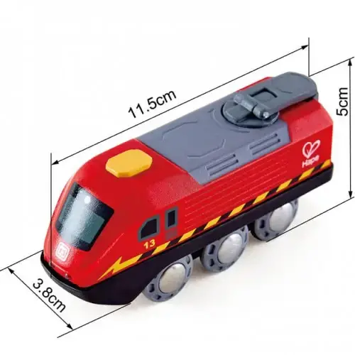 Детска играчка Захранващ енергиен влак Hape Червен  - 4