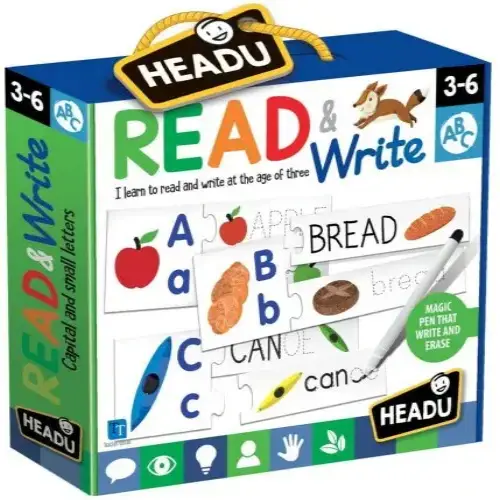 Детска игра Прочети и напиши - Първи умения Headu | P92473