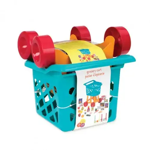 Детска пазарска количка с продукти Battat | P92644