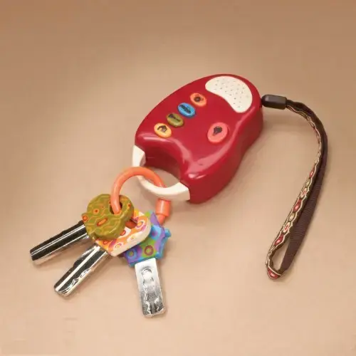 Бебешки забавни ключове със звук и светлина Battat Червени | P92664