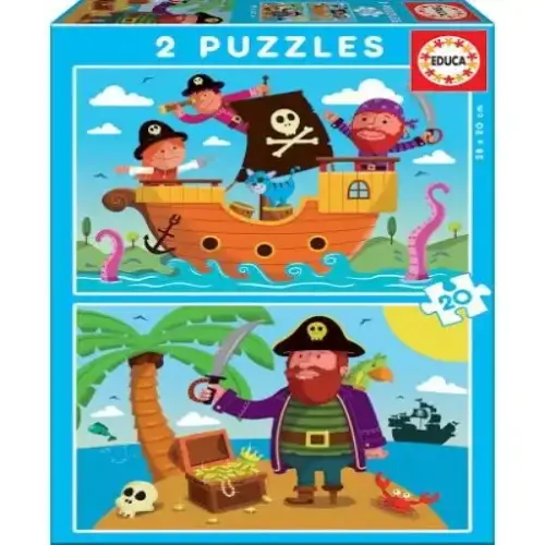 Детски пъзел Educa - Пирати | P92845