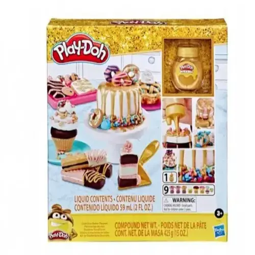 Детски комплект за игра с пластелин - Златна сладкарница Hasbro Play Doh | P93662