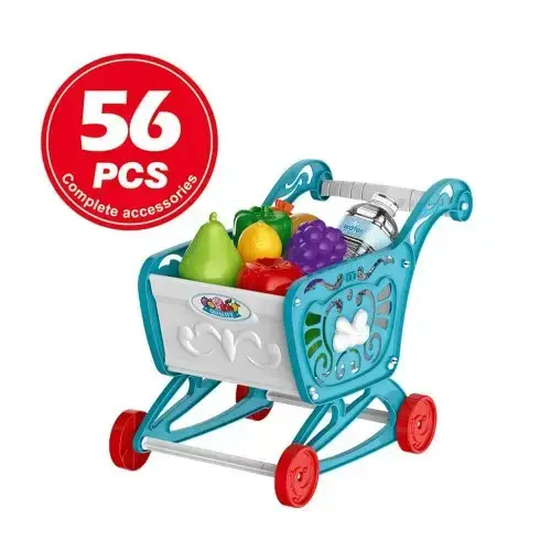 Детски супермаркет с количка за пазаруване и касов апарат Bowa | P93719