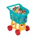 Детска пазарска количка с продукти Battat  - 1