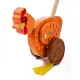 Детска дървена играчка за бутане BigJigs Петле  - 2