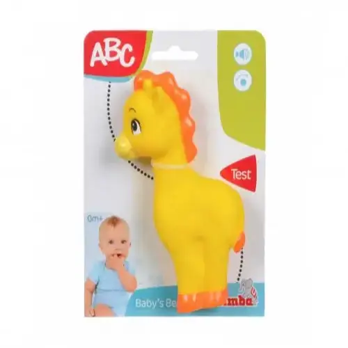 Бебешка играчка - Гумен жираф Simba ABC 16 см | P93794