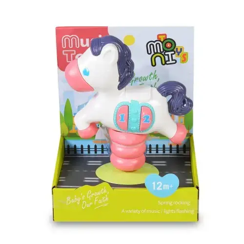 Бебешко музикално светещо пони Moni Toys | P93836