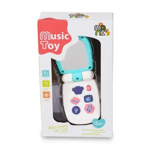 Бебешки музикален телефон с капаче Green Moni Toys | P93845