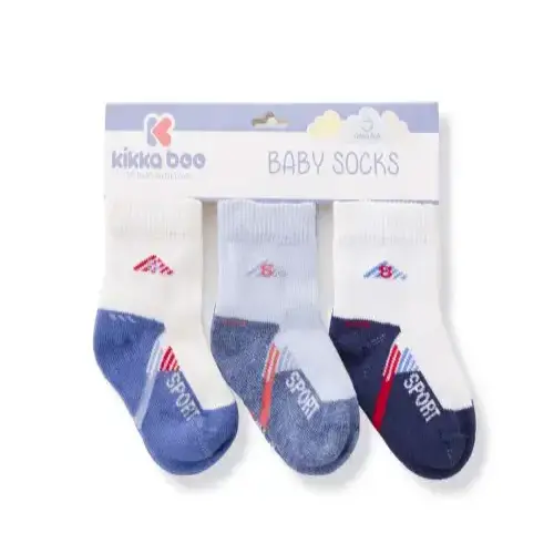 Бебешки памучни чорапи Kikka Boo Sport Blue 2-3 години | P94966