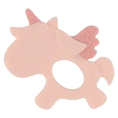 Бебешка чесалка Kikka Boo силиконова Unicorn розова | P94980