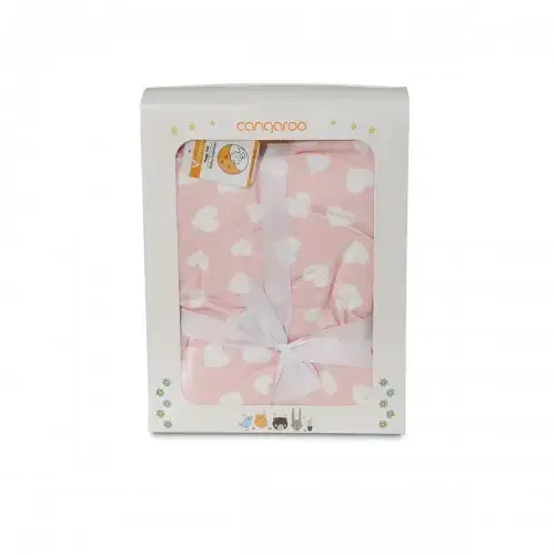 Бебешко одеяло Cangaroo Shaggy 105/75 см - розов | P95145