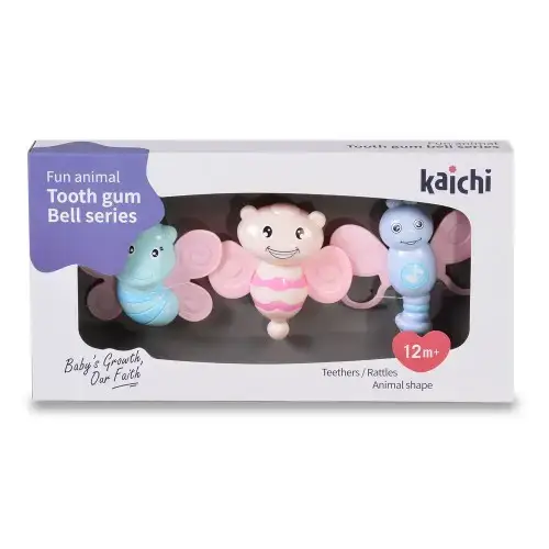 Бебешки комплект дрънкалки Kaichi Пчеличка 3 бр | P96056