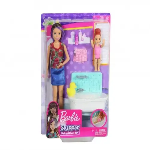 Детски игрален комплект детегледачка: Време за баня Barbie | P96152