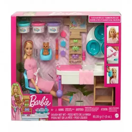 Детска кукла Barbie - Игрален комплект Спа: маска за лице | P96160