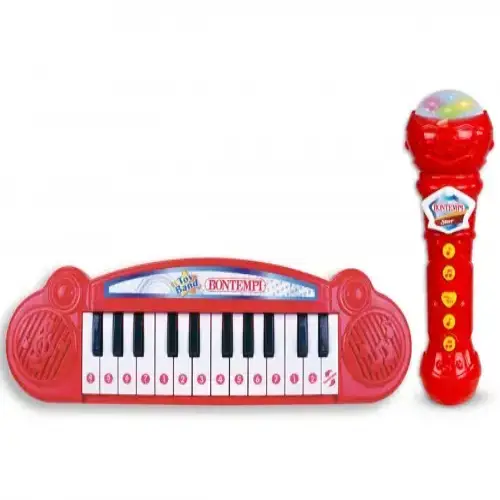 Детски електронен синтезатор с 24 клавиша и микрофон Bontempi | P96223