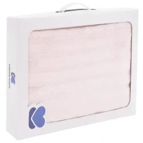 Бебешко плетено памучно одеяло Kikka Boo Light Pink | P96233