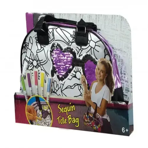 Детска чанта за оцветяване с пайети | P96356