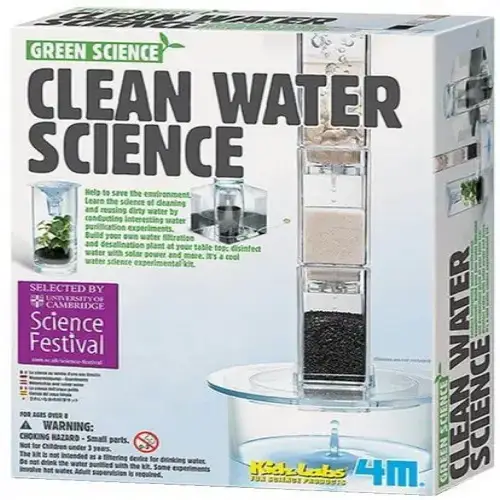 Детски сет-4M-Пречиствателна станция за вода Зелена наука | P96436