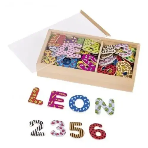 Детски образователен комплект-Магнитна азбука и цифри II-Goki | P96642