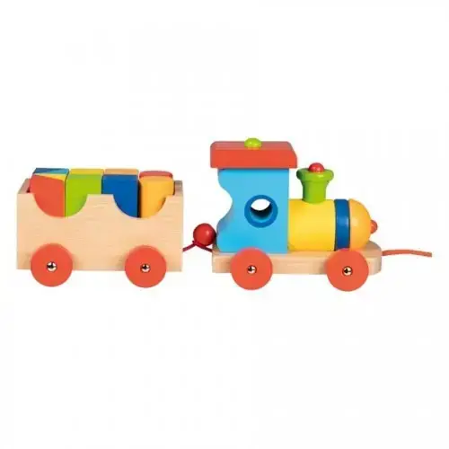 Детска играчка - дървен влак Goki Лондон | P96644
