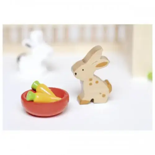 Детска дървена играчка - Зайчарник Goki | P96682