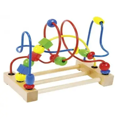 Детска играчка - Рамка със спирали и мъниста Goki | P96711