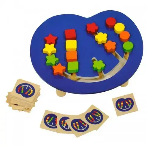 Детска игра за сортиране по цветове и форми Goki | P96728