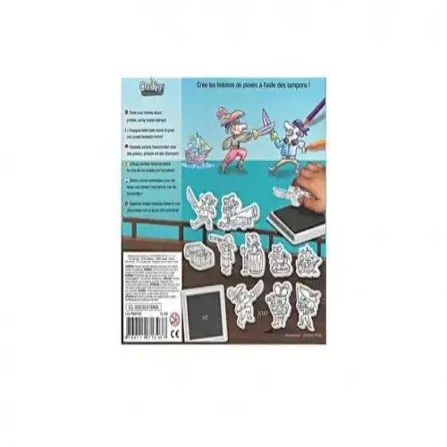 Детски комплект за оцветяване Crealign Пирати, 10 печата | P96934