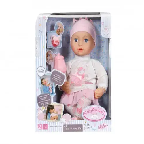 Детска кукла - Сладки сънища Миа Baby Annabell, 43 см | P97025