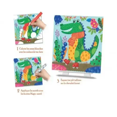Детски карти Crealign Животни за оцветяване с магически маркери | P97047