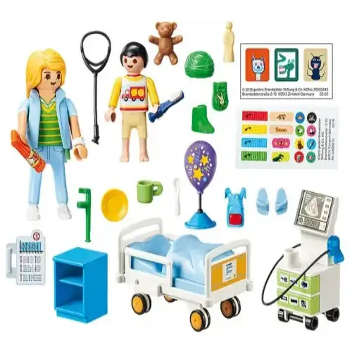 Детски комплект за игра - Детска болнична стая Playmobil | P97116