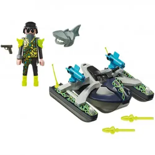 Детски комплект - Екип акула джет с ракети Playmobil | P97119