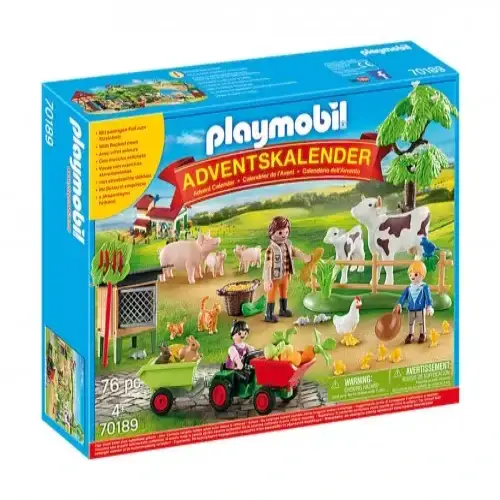 Детски Коледен календар Playmobil Ферма | P97130
