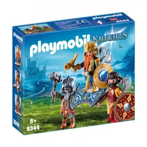 Детски комплект - Крал на джуджетата с пазачи Playmobil | P97132