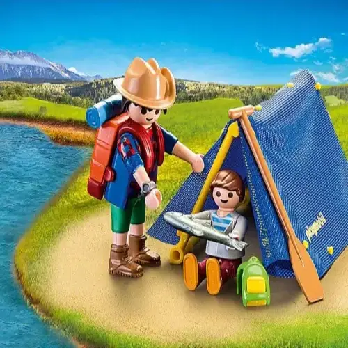 Детски Приключенски къмпинг в преносимо куфарче Playmobil  - 3