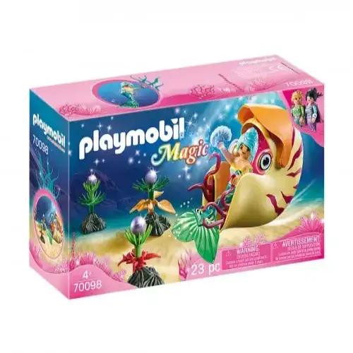 Детски комплект за игра - Русалка в морски охлюв Playmobil | P97165