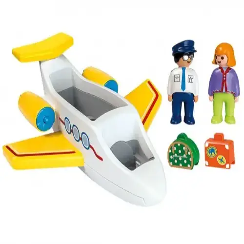 Детски комплект за игра - Самолет с пътник Playmobil | P97167
