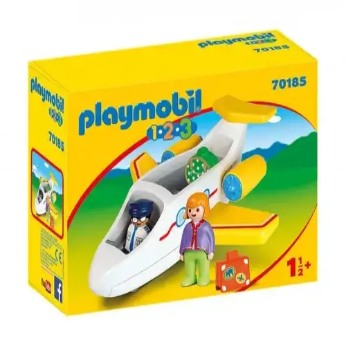 Детски комплект за игра - Самолет с пътник Playmobil | P97167