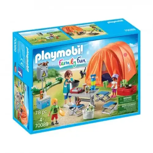 Детски комплект за игра - Семеен къмпинг Playmobil | P97171