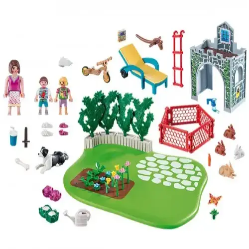 Детски комплект за игра - Семейна градина Playmobil | P97172